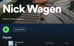 Nick Wagen Songs Master List