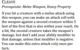 Weapon Master One Dnd