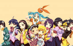 monogatari series girls