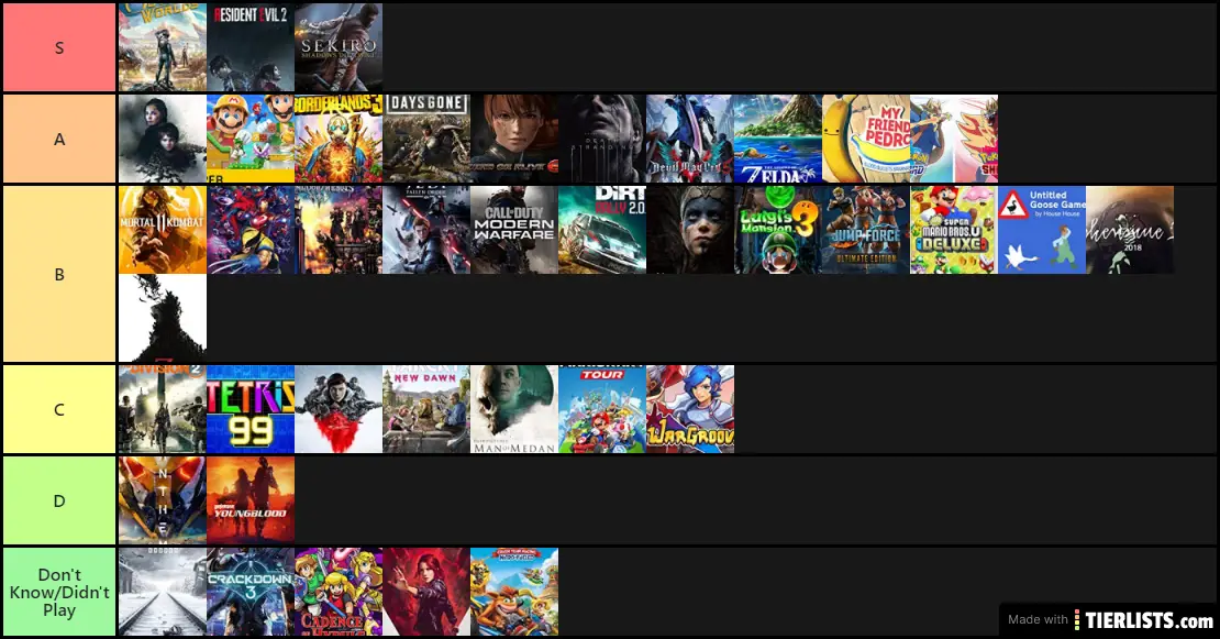 2019 video games for me