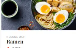 Asian noodle dishes