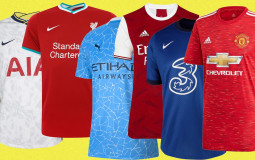 Premier League Home Kits 20/21