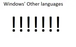 Windows Other Language OS' (ORIGINAL)