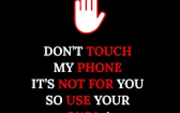 Don't touch Don't Use