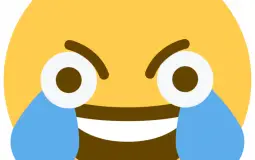 open eye crying laughing emoji