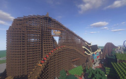 parc d'attractions sur Minecraft