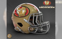 Marvel Themed NFL Helmets