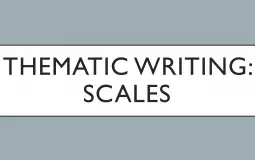 Musical scales for composition