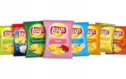 Тирлист разных вкусов чипсов Lays