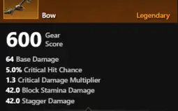 Crafted Legendary Weapons