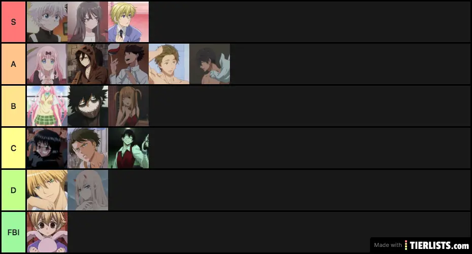 Anime Characters I Simp For