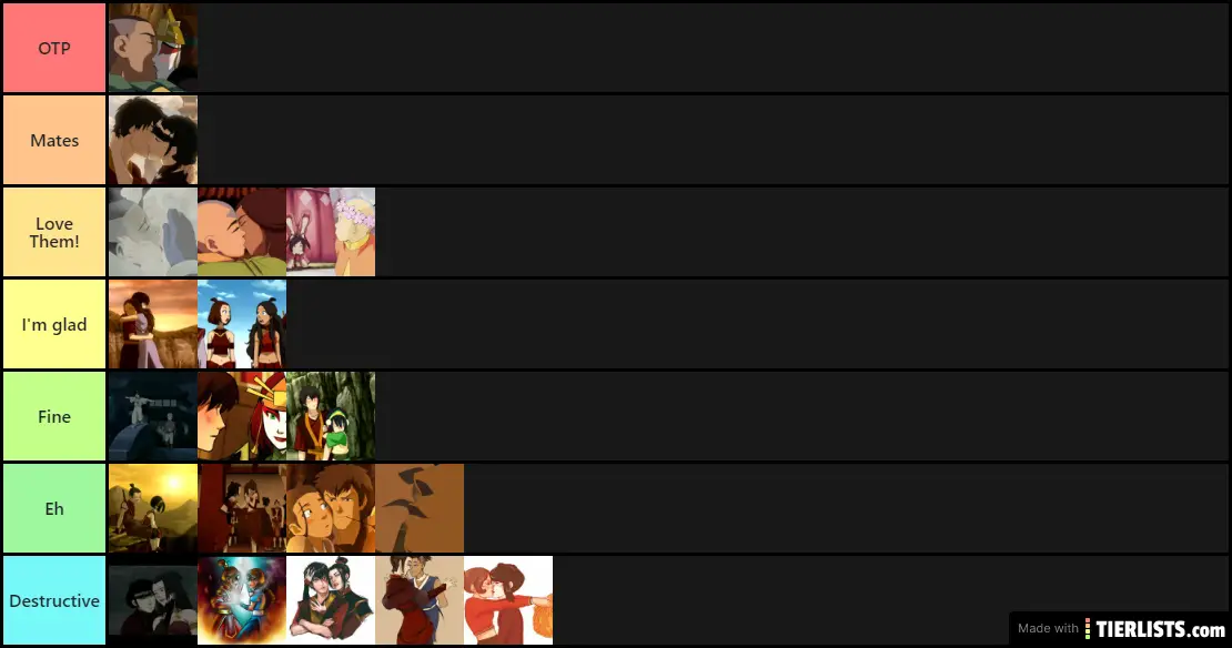 Avatar Ships Tier List TierLists