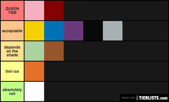 Basic Colors Ranked Tier List TierLists