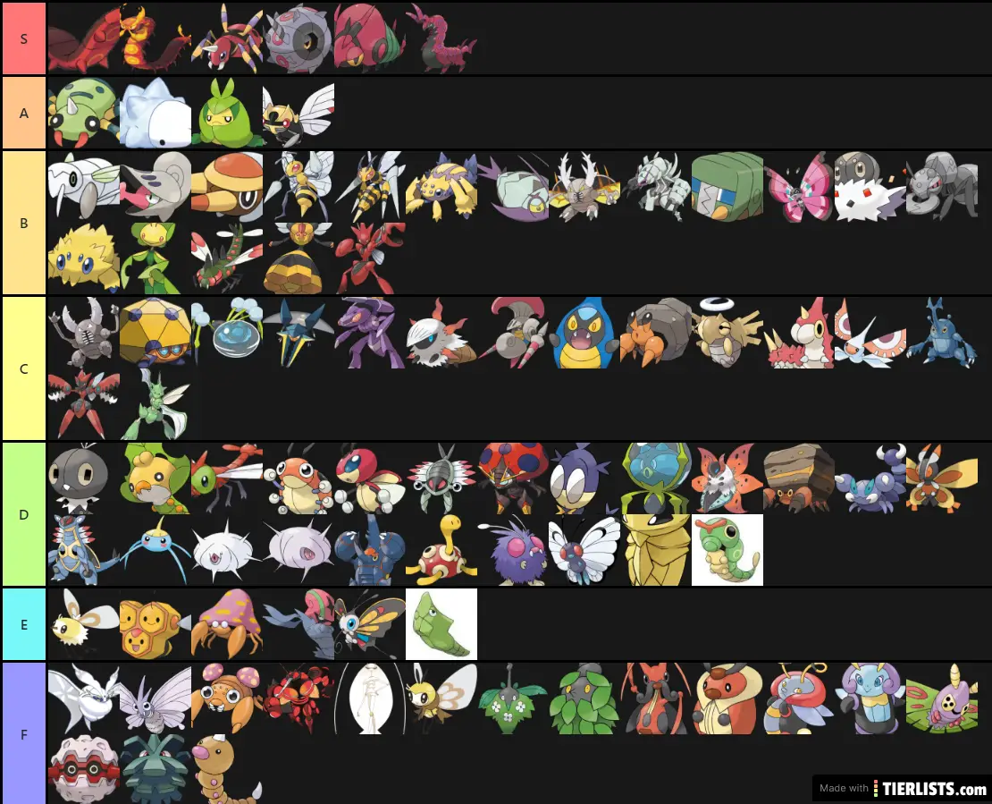 bug-type-pokemon-list