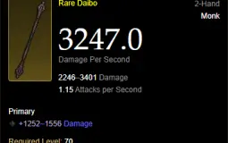 Monk upgrades