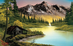 Bob Ross paintings