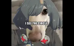 I see the circle