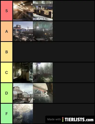 Call of duty modern warfare gunfight maps Tier List Maker - TierLists.com