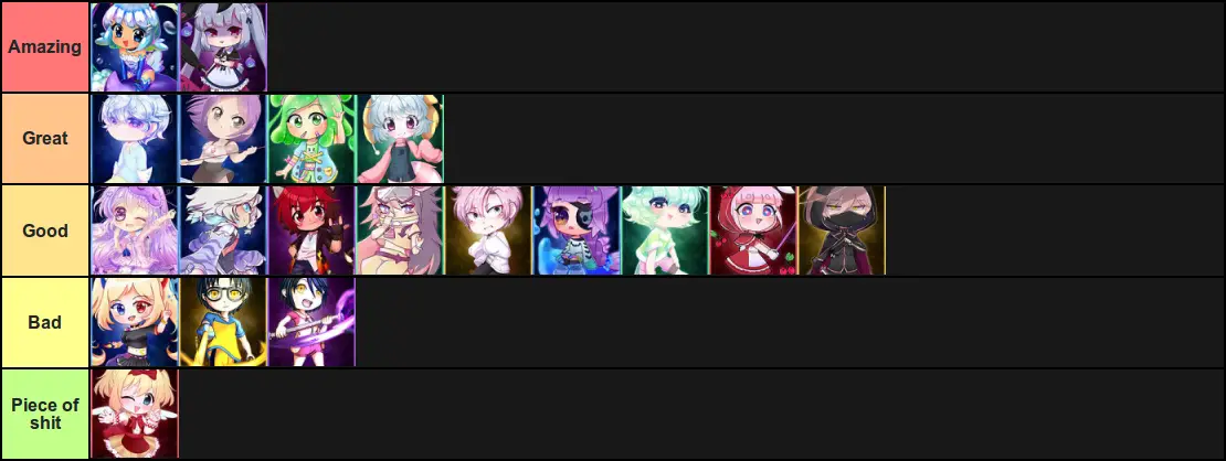 Controllable Characters In Gacha Club Games Tier List Tierlists Com