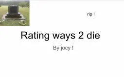 ways to die