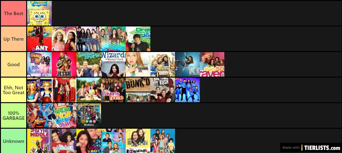 disney and nickelodeon shows