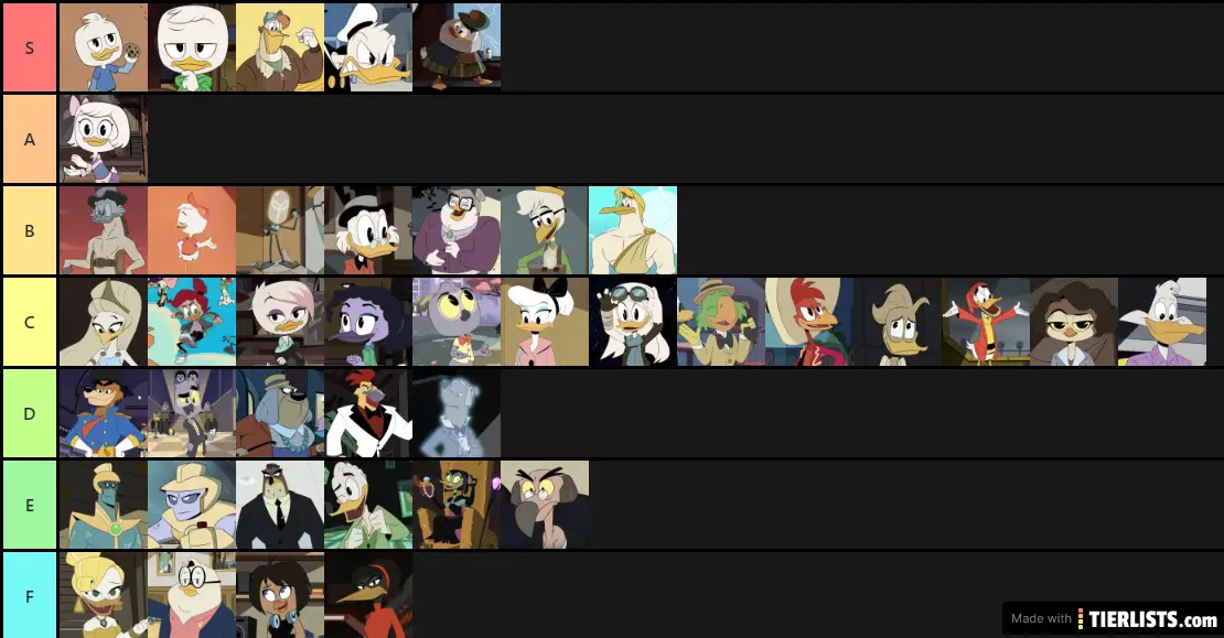 Ducktales Characters S