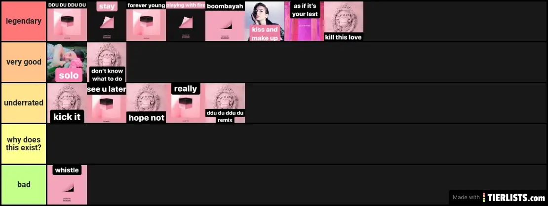 every blackpink song