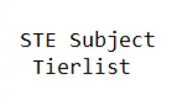 OCNHS STE Subject Tierlist 2023