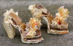 Shoes that would most likely protect you from melted cheese