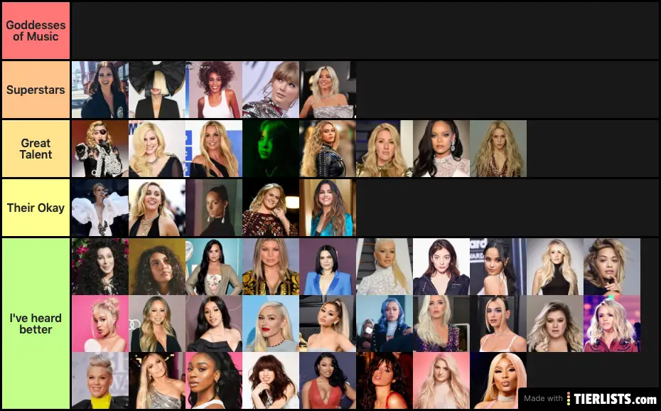 Favorite female singers