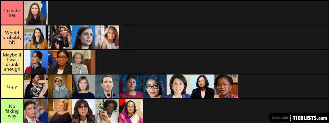 Female world leaders in how much i wanna bang them