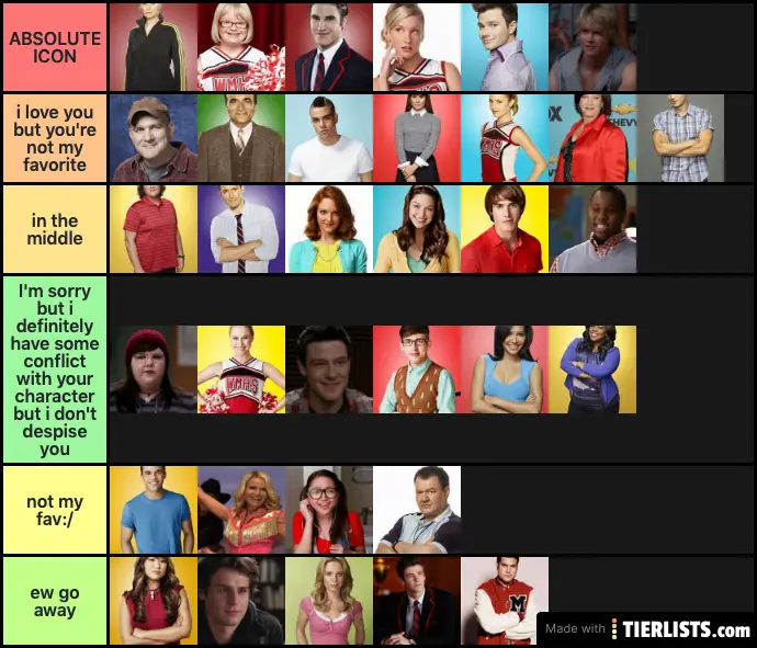 glee characters