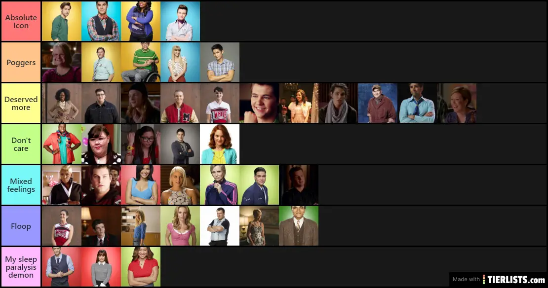 Glee Characters (all seasons)