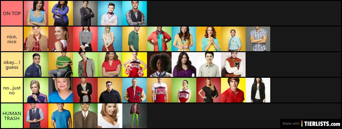 Glee Characters Ranked