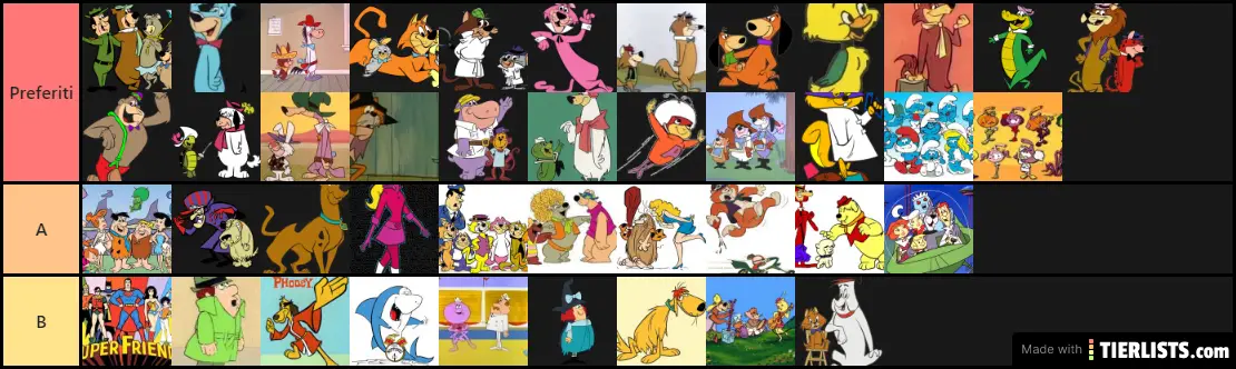 Hanna & Barbera - Cartoni animati e personaggi