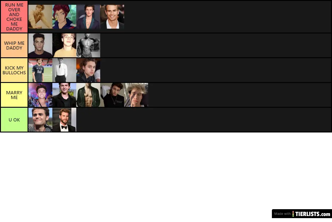 HAWT CELEBS Tier List