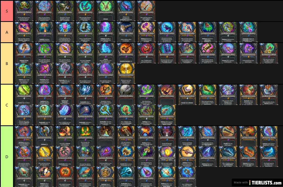 Hearthstone Legendary Tier List 2025