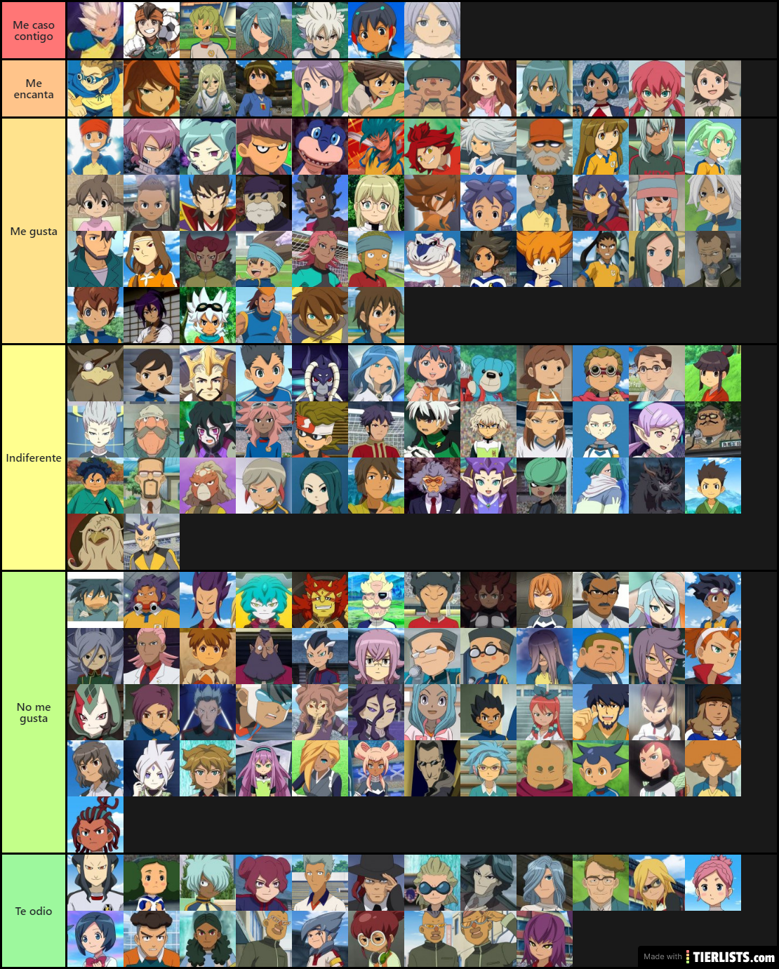 Inazuma Eleven - Character Tier List 