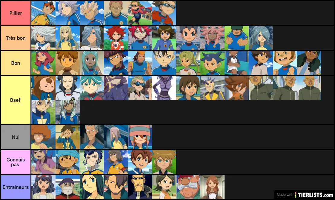 Inazuma Eleven Personnages