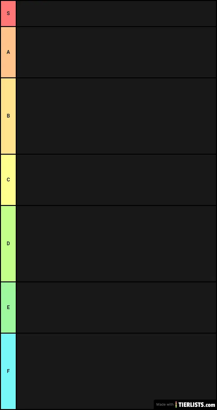 KWestwind's DS 1-3 Tier List