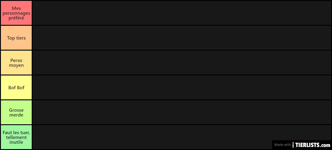 ma tiers liste HunterxHunter