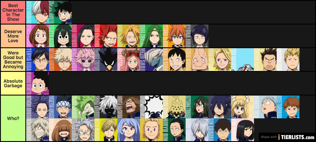 Mha characters.