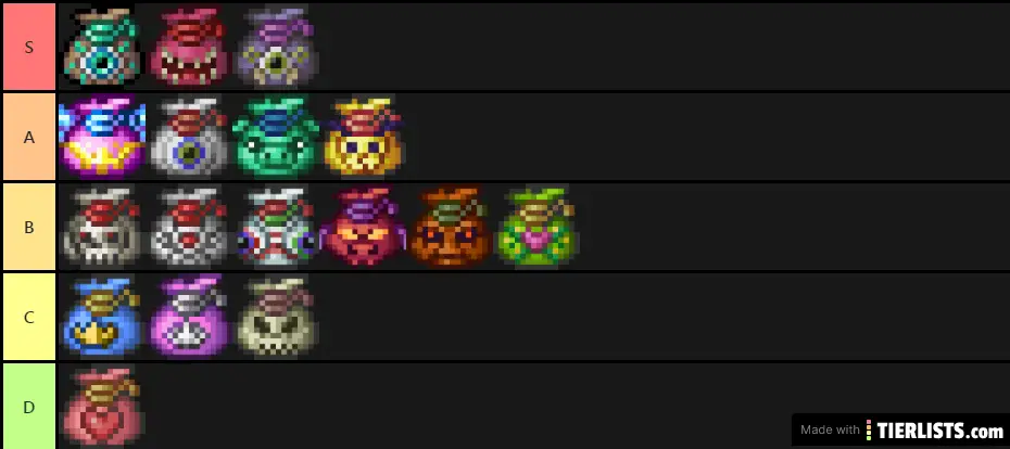 My Drop Boss Terraria Tierlist