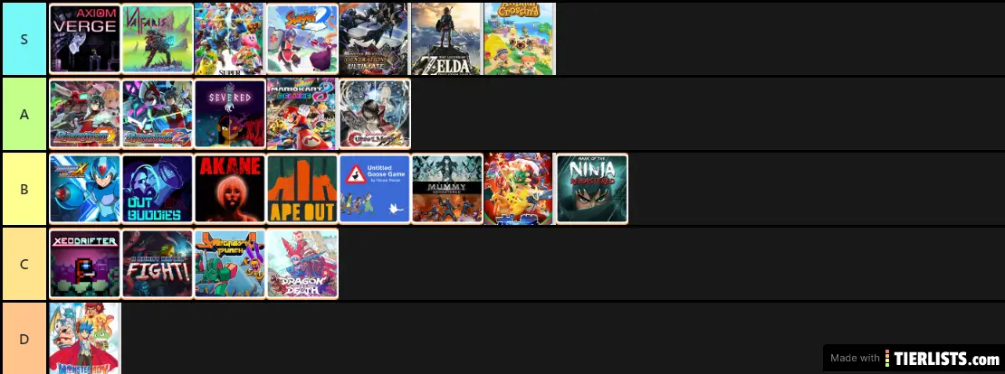 My Favorite Switch Games (07-20)