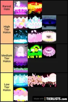 Royale High Halo Tiers Tier List Maker Tierlists Com - roblox royale high halo tier list
