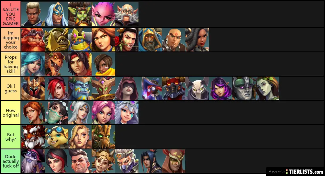 My opinions on your Paladins main