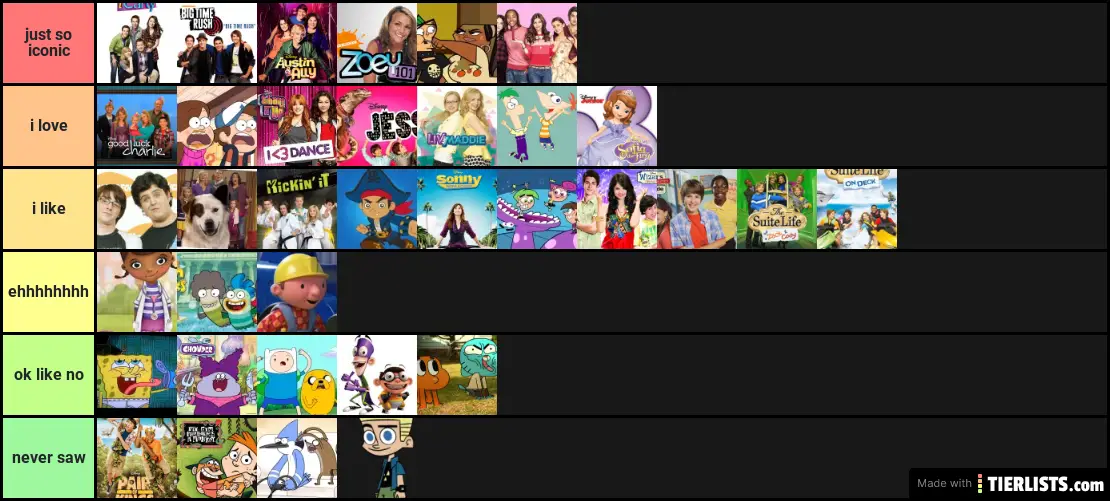 my top childhood shows