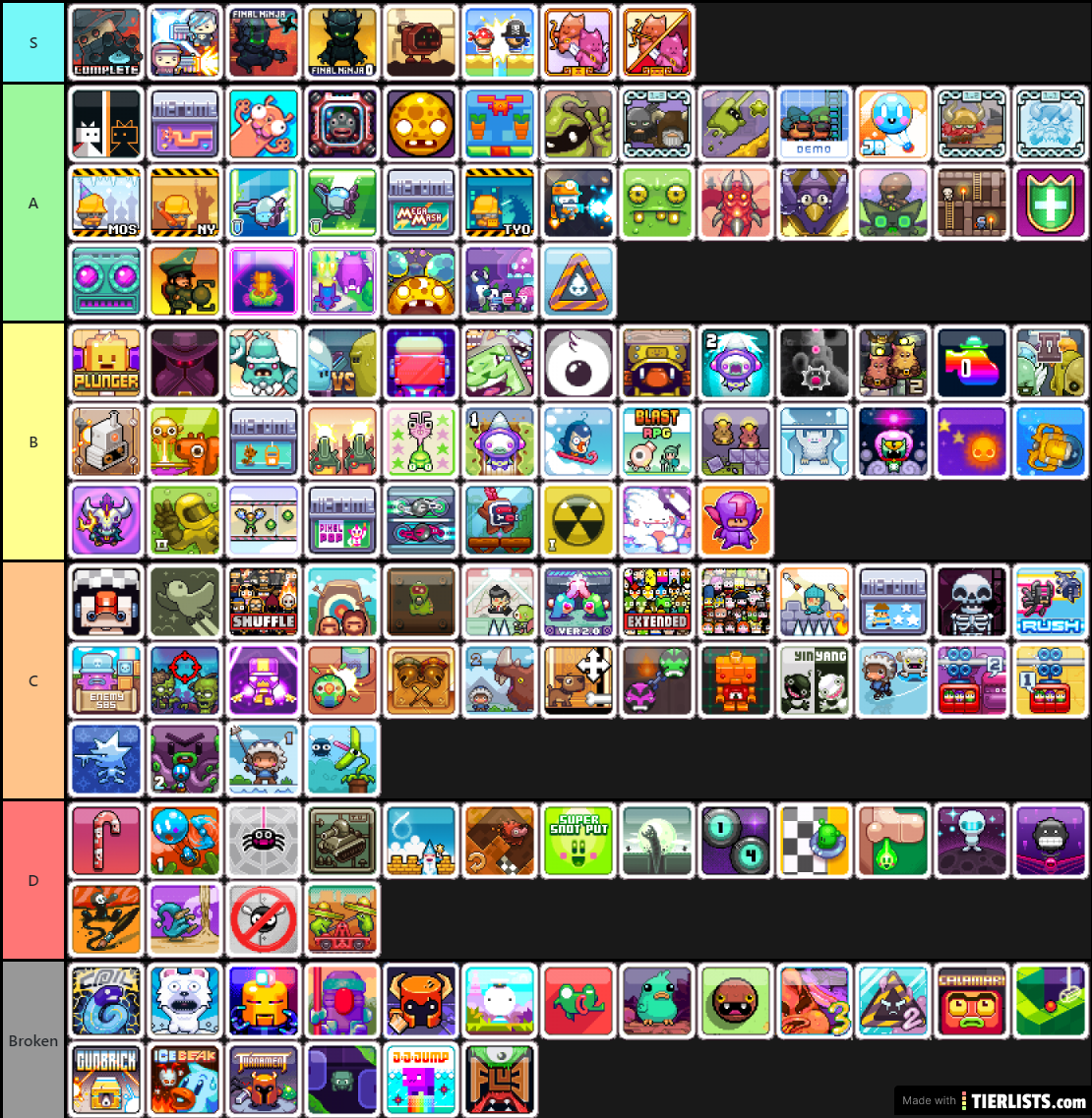 Nitrome games ranked Tier List - TierLists.com