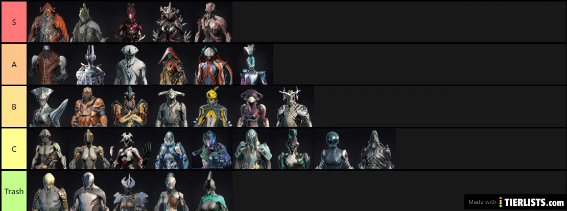 Noodle's Arbitrary Rating System Warframe