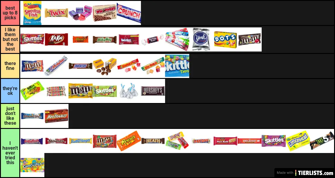 not all actual Halloween candy's